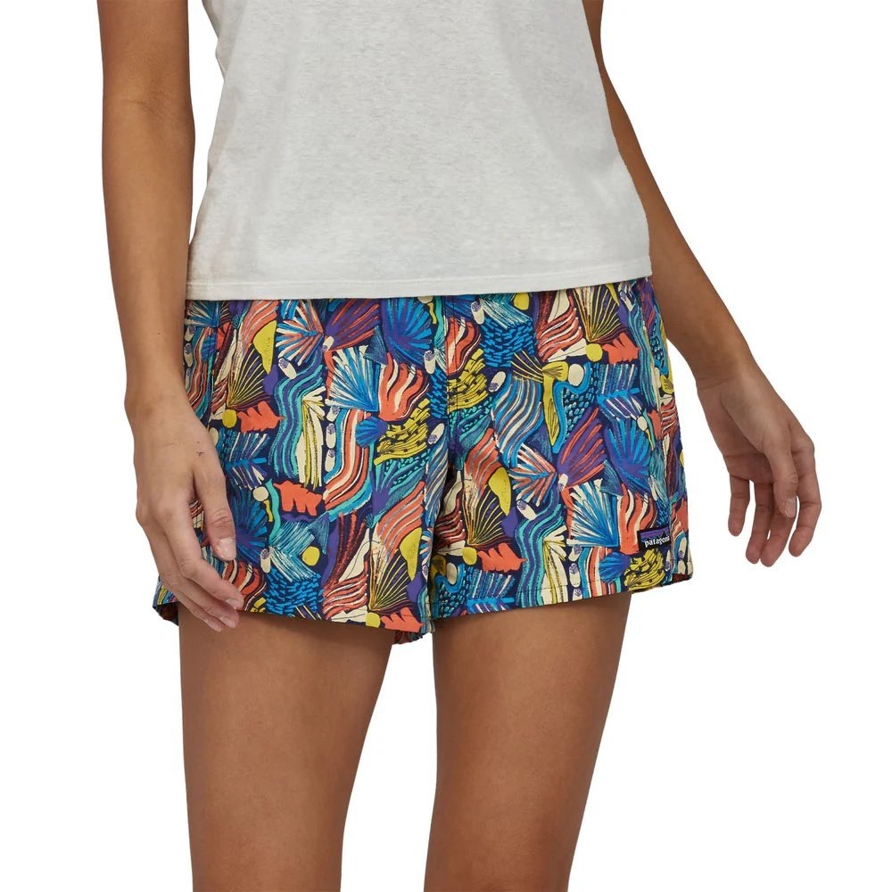 Patagonia Baggies Shorts Womens XS Joy Pitch Blue‎ Tropical Print